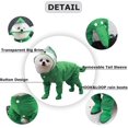 thumbnail image 2 of Mascota impermeable con capucha lluvia desgaste ligero transpirable ajustable mascota mackintosh traje (verde, s) Sincero  mascotas, 2 of 5
