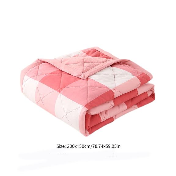 YYUZH All-Season Cooling Comforter, Breathable Washed Cotton Blanket for Summer, 200x150cm Lightweight Quilt for Bed Sofa