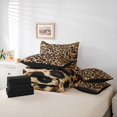 thumbnail image 6 of Homewish Leopard Print 7pcs Bedding Comforter Set For Adults Teens,Black Brown Queen Bedding Sets Super Cozy,Abstract Geometric Queen Sheet Sets,Breathable Home Decor,Reversible, 6 of 8