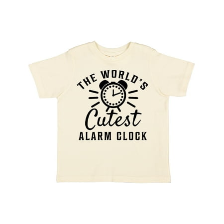 Inktastic The Worlds Cutest Alarm Clock Boys or Girls Toddler T-Shirt