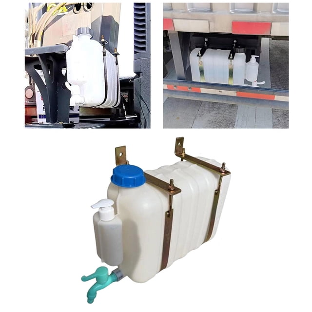 Depósito de agua colgante para vehículos, accesorio resistente para obras de construcción. L