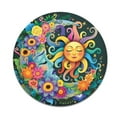 thumbnail image 2 of WIRESTER 7.88 in Round Mouse Pad with Non-Slip Rubber Base for Computers, Laptop, Office & Home - Colorful Sad Moon Happy Sun, 2 of 5