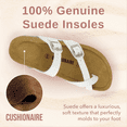 thumbnail image 3 of Cushionaire Women's Luna Cork Footbed Sandals with +Comfort, Wide Widths Available, 3 of 9