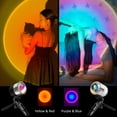 thumbnail image 2 of Labymos Sunset Projection Light with Desk Tripod 180° Rotated USB Sunset Lamp Romantic Visual LED Light Night Light for Home Party Living Room Bedroom, 2 of 7