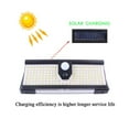 thumbnail image 2 of Luz solar para exteriores [Versión de ahorro de energía] 1 paquete 120 LED 180 Sensor de movimiento Luces solares para exteriores Luz solar inalámbrica impermeable Potente seguridad JM  JM, 2 of 5