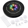 thumbnail image 1 of 16CM  Solar Fountain Pump 3.5W Battery Powered Birdbath Fountain with 7LED Colorful Light Floating Garden Water Pump Outdoor Water Feature for Garden Pool and Fish Tank, 1 of 11
