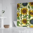 thumbnail image 2 of Waterproof Cute Sunflower Colorful Shower Curtain 72x72 Inch Boho Style Polyester Unique Shower Curtain for Bathroom Hotel Home Decor with 12 Plastic Hooks, 2 of 5