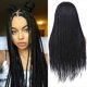 thumbnail image 1 of Peluca trenzada pequeña, peluca africana, mujeres europeas americanas, rizos pequeños, rastas, tocados de pelo largo, 1 of 4