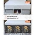 thumbnail image 7 of Retro Sunflower Wrap Around Bed Skirts for Queen Bed 16" Drop,Bed Skirt with Adjustable Elastic Belt Dust Ruffle Bed Valance for Bedroom Hotel Spring Summer Farmhouse Floral Butterfly Bed Frame Cover, 7 of 7