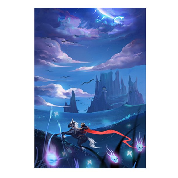 Taladro diamante pintura (DF2816) Castillo DIY completo cuadrado bordado Kits costura conjunto 20X30cm FLhrweasw Nuevo