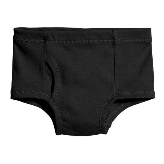 Made in USA Organic Cotton Boys Briefs Underwear | Black
