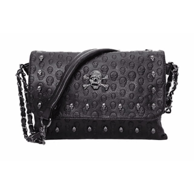 Bolso Mujer, Diseño De Calavera Con Remache, Color Negro Estos Bolsos Y Bolsos Góticos Se Pueden Utilizar En Todas Las Ocasiones Xtellar negro