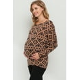 thumbnail image 2 of Geo Print Dolman Sleeve Maternity Top, 2 of 3