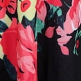 thumbnail image 3 of Vestido corto floral Hugo Mujer Verano Manga Corta Cuello Redondo Negro XXL, 3 of 9