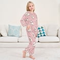 thumbnail image 6 of Fluffy Pajamas Set Fuzzy Winter Warm Pj Sets Pullover Tops and Long Pants Dogs Wearing Bows X-Large, 6 of 8