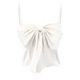 thumbnail image 5 of Sngxgn Women's Basic Short Camisole Strap Layering Tank Top(White,One Size), 5 of 5