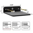 thumbnail image 2 of 4X Wall Shelf Speaker Stand, Small Wall Shelf Speaker Mount for Bluetooth Speaker, Cell Phones(Black), 2 of 7