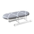 thumbnail image 4 of Tabla de planchar portátil para mesa, patas plegables, cubierta extraíble, puños de planchado, escote para el hogar, apartamentos, viajes , GRIS Pequeña perfecl Tabla de planchar, 4 of 8