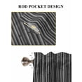 thumbnail image 6 of Vintage Black Bathroom Window Curtain, Country Farmhouse Plants Tree Pattern Light Filtering Coffee Kitchen Curtains, Bedroom Living Room Curtains 2 Panel 84"x45", 6 of 6