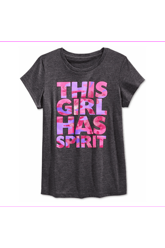 Little Girls' Spirit T-Shirt, Granite Heather, Size 4