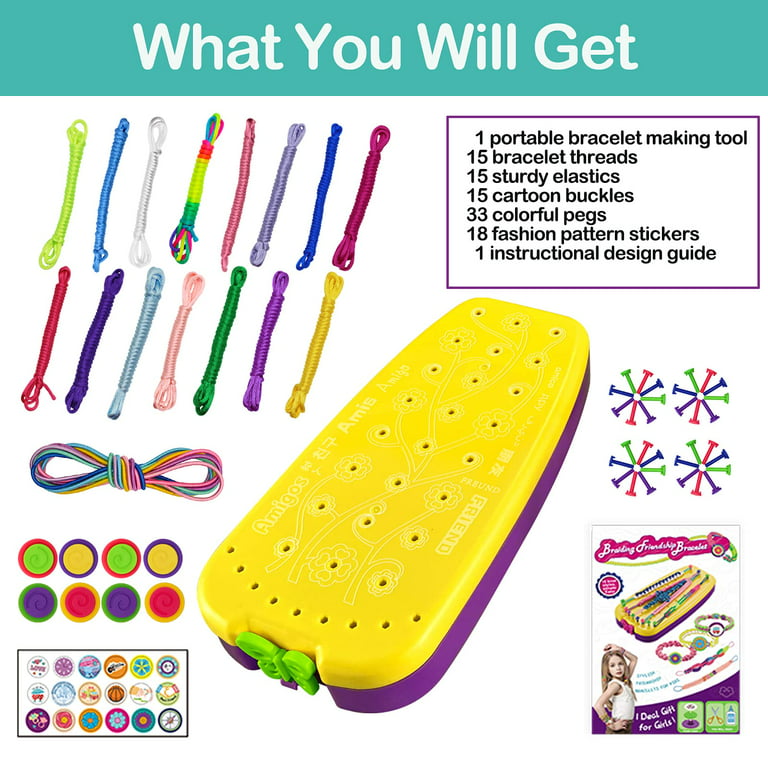  DDAI Arts and Crafts for Kids Age 8-12 Friendship Bracelet Making  Kit for Girls - Best Birthday Gifts Ideas for Girl 7 9 10 11 Year Old -  Popular Bracelets String