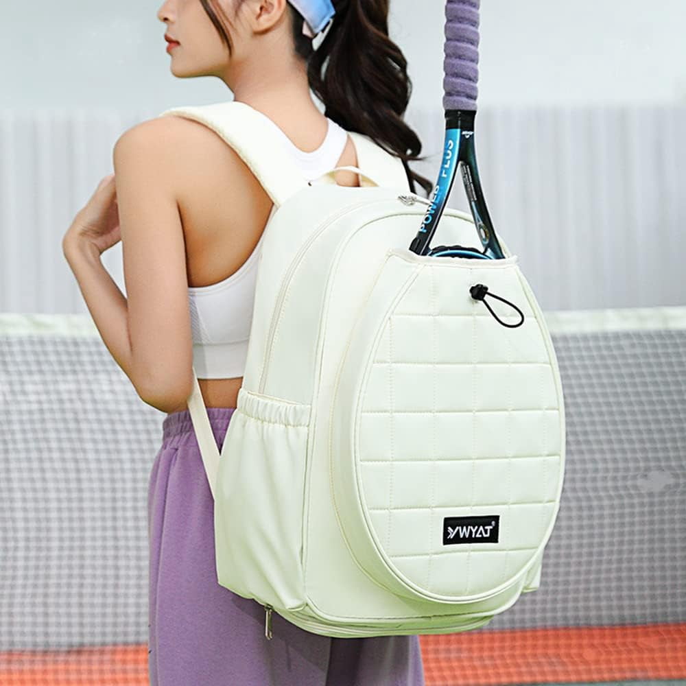 Tennis Shoulder Bag Large Water Resistant Tote Handbag for Tennis Racket, Pickleball Paddles, Badminton Racquet