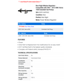 thumbnail image 2 of Rear Right Window Regulator - Compatible with 2007 - 2013 GMC Sierra 1500 Extended Cab Pickup 2008 2009 2010 2011 2012, 2 of 2