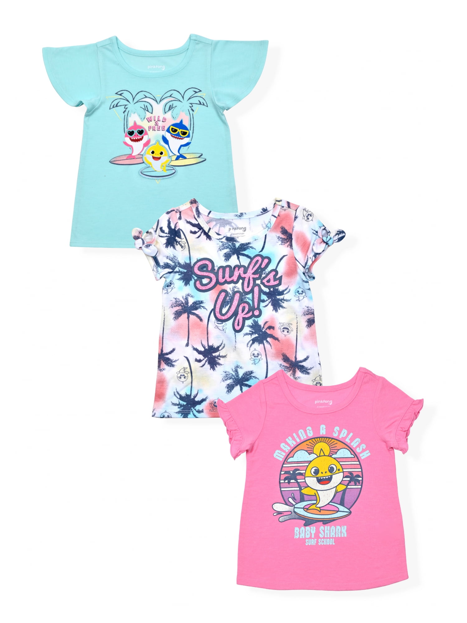 Skater Sloth and The Donuts Rain Toddler Baby Girls Short Sleeve Ruffle T-Shirt Skater Sloth and The Donuts Rain Toddler Baby Girls Short Sleeve Ruffle T-Shirt