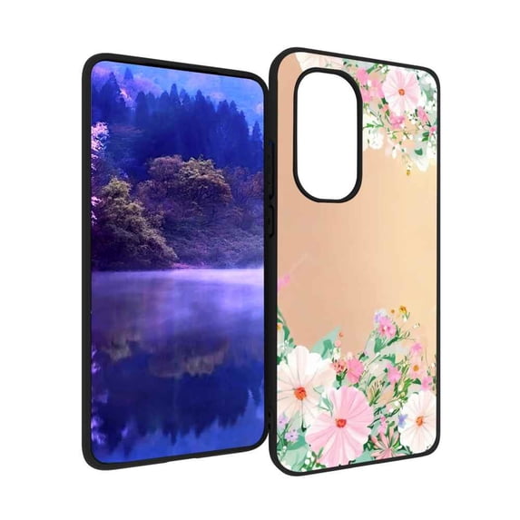 Compatible with Motorola Moto Edge 2022 Phone Case, Floral-Flowers-Cute83 Case Men Women, Flexible Silicone Shockproof Case for Motorola Moto Edge 2022