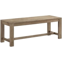 Coaster Home Furnishings - Scottsdale - 47-Inch Wood Trestle Dining Bench - Modern Farmhouse Style with Wire-Brushed Finish & Square Post Legs - Dining Room, Kitchen - Washed Brown - 109183