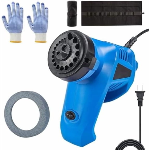 Drill Bit Sharpener, Power Drill Bit Sharpeners for All Bits (1/8-15/32inch), Multipurpose Twist Drill Bit Sharpener Grinder with Grinding Wheel$$Tools & Hardware Other