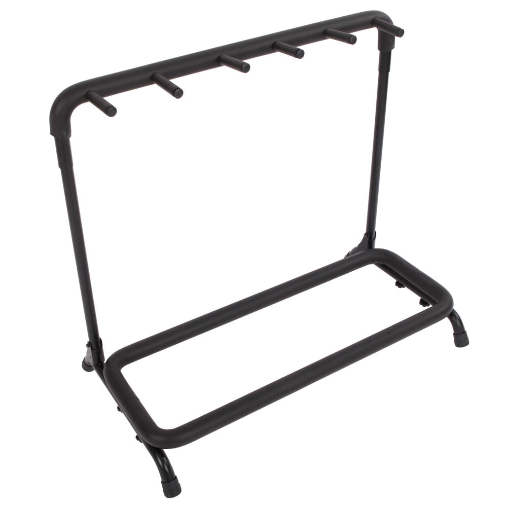 Kepooman 5-Slot Guitar Holder Stand for Classic Guitar Electric Guitar, 29.53" x 11.81" x 27.56", Black