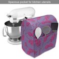 thumbnail image 2 of Floral Stand Mixer Cover, Ornamental Swirling Orchid Phalenopsis Flower Blossoms on Pastel Backdrop, Kitchen Appliance Organizer Bag Cover with Pockets, 5 Quarts, Pale Purple Hot Pink, by Ambesonne, 2 of 4