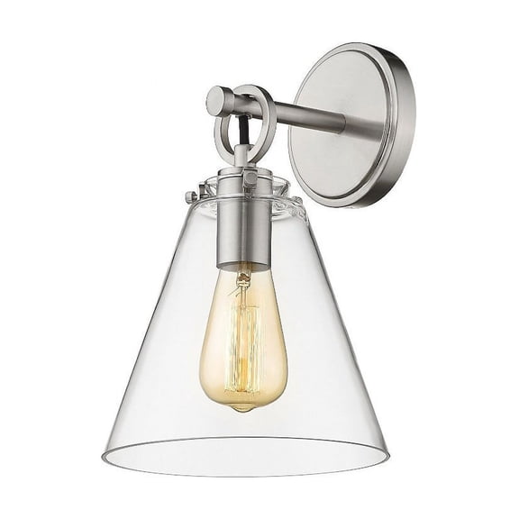 1 Light Wall Sconce In Classical Style 8 Inches Wide By 12.25 Inches High-Brushed Nickel Finish Z-Lite 806-1S-Bn