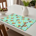 thumbnail image 6 of Placemat, Pioneer Flower Floral Print Pattern Place Mats Table Mat Set Of 2, PVC Washable Placemats for Party Kitchen Dining Decoration, 18x12 Inch, Fade Resistant, 6 of 6
