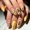 styles35, variant on Summer Press Long Coffin Nails with Floral designs Stick False Nails Glossy Full Cover Yellow Cute Glue Nails Press ones for Women Spring Manicure24pcs