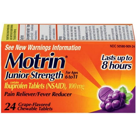 Motrin Junior Grape Chews 24ct