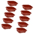 thumbnail image 5 of IBASETOY 10Pcs Dark Red Plastic Bonsai Training Pots with Drainage Breathable Design for Balcony Garden and Indoor Use, 5 of 8