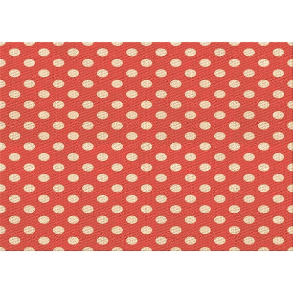 Ahgly Company Indoor Rectangle Patterned Red Area Rugs, 2' x 5'