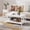 White, variant on Yaheetech 2-Tier X-Design Coffee Table Accent Table with Storage Shelf White