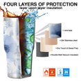 thumbnail image 7 of 30oz Pioneer Flower Tumblers Stainless Steel Tumbler with Lid and Straw,Vacuum Insulated Double Wall Travel Tumbler Cups Mug with Cleaning Brush for Coffee,Tea, 7 of 7
