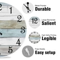 thumbnail image 5 of Wall Clock Silent Non Ticking Wall Clocks Battery Operated, Teal Rustic Clock Decorative for Kitchen Bathroom Bedroom Living Room(10 In), 5 of 5
