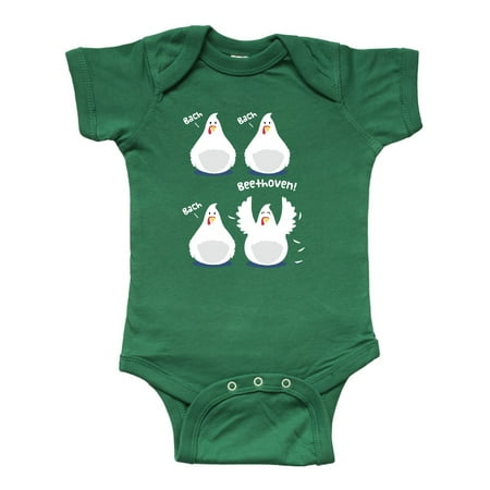 Funky Infant Clothes - Bach Beethoven Funny Chicks Infant Creeper