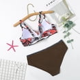 thumbnail image 1 of Traje de baño HUOGUO Sexy con estampado de hojas divididas para mujer, 1 of 2