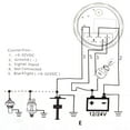 thumbnail image 3 of Medidor de temperatura del agua para barcos, 52 mm, 2'', 9-32 V, resistente al agua, IP67, 40-120  degreeC, 287,4-22,4 Ω Tipo 3, 3 of 9