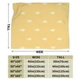 thumbnail image 5 of Yellow Pineapple Throw Blanket, Fluffy Soft Cozy Blanket Flannel Plush Microfiber Couch Throw 60"x50", 5 of 7