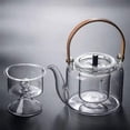 thumbnail image 4 of AMLESO Glass Teapot, Stovetop Tea Pot, Teapots, 1000ml Tea Pots with Removable Infuser, Transparent Clear, 4 of 8