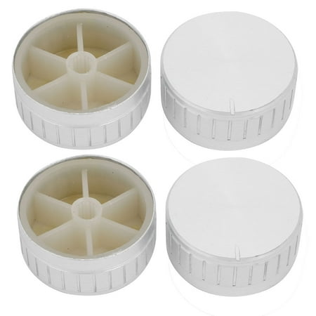 4Pcs 40mm x 17mm Aluminium Alloy Potentiometer Control Knob Cap Knurled Button