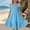Blue, variant on Fesfesfes Girls'Summer Solid Color Short Sleeve Crew Neck Elastic Waistband Dress with Pockets Casual Comfortable Cotton Blend Dress for Kids(Light Blue,7 Years)