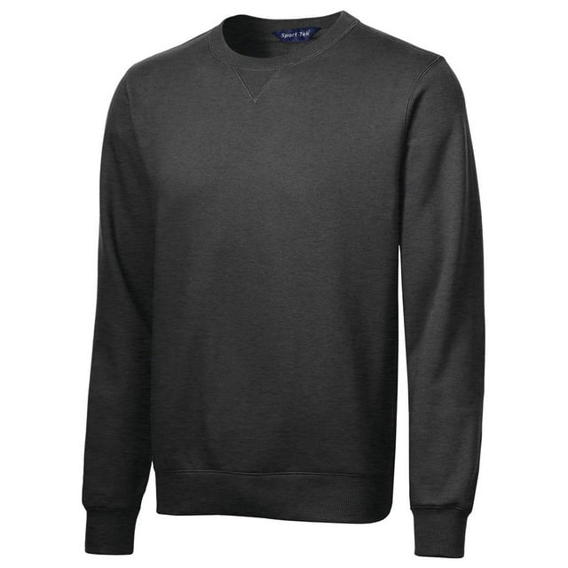 Sport-Tek Chandail en Molleton Ras du Cou pour Hommes, TP, Graphite Heather
